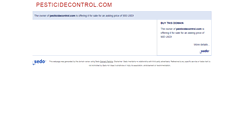 Desktop Screenshot of pesticidecontrol.com